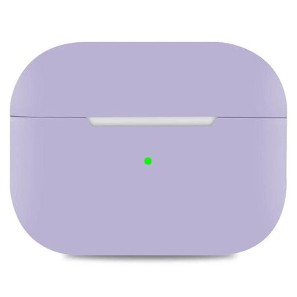 Silicone Case Protects AirPods During Daily Outings - lavender lightweight protective silicone AirPods case against dust and scratches