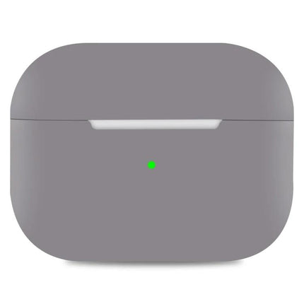 Silicone Case Protects AirPods During Daily Outings - slim gray silicone protective cover for AirPods with LED indicator, lightweight dust and scratch protection