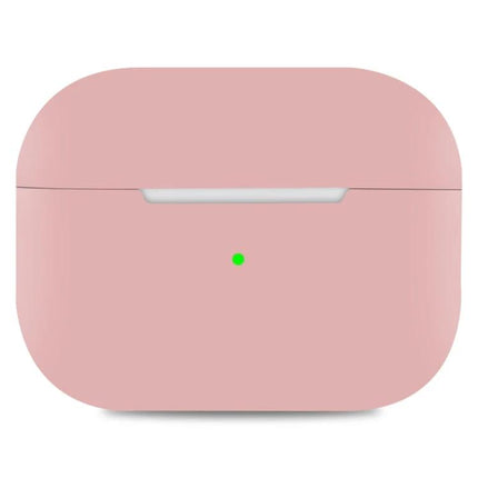 Silicone Case Protects AirPods During Daily Outings - pink lightweight silicone protective AirPods case against dust and scratches