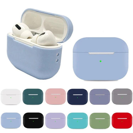 Silicone Case Protects AirPods During Daily Outings - lightweight pastel blue silicone protective AirPods case