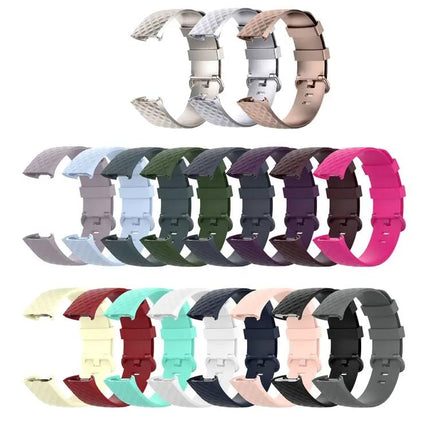 TPU Wrist Strap With Color Buckle For Fitbit Charge 4/3 S