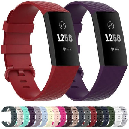 TPU Wrist Strap With Color Buckle For Fitbit Charge 4/3 S