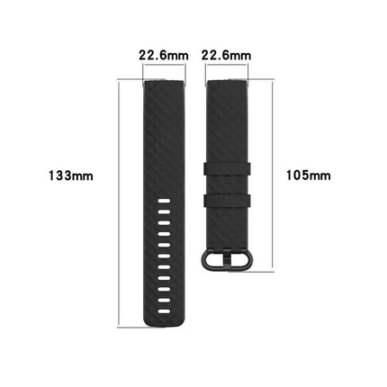 TPU Wrist Strap Band Color Buckle For Fitbit Charge 3/4 L