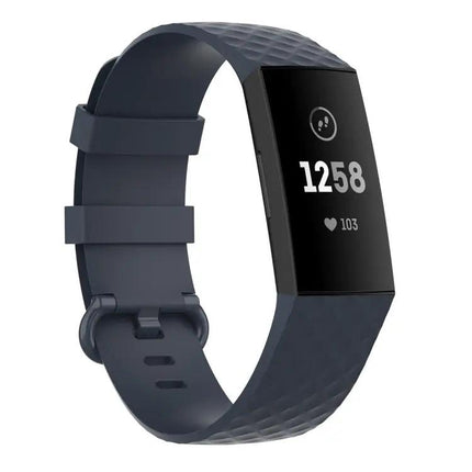 TPU Wrist Strap Band Color Buckle For Fitbit Charge 3/4 L