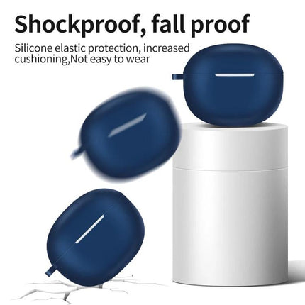 Protective Case for Realme Earphones During Daily Activities - Navy silicone shockproof cover for secure, lightweight everyday protection