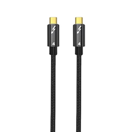 Type-C Cable for Everyday Device Charging and Connections - braided 100W (20V/5A) USB-C to USB-C fast charging and data cable, black