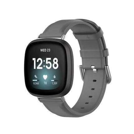 Genuine Leather Watch Band For Fitbit Versa 3 Sense 23mm