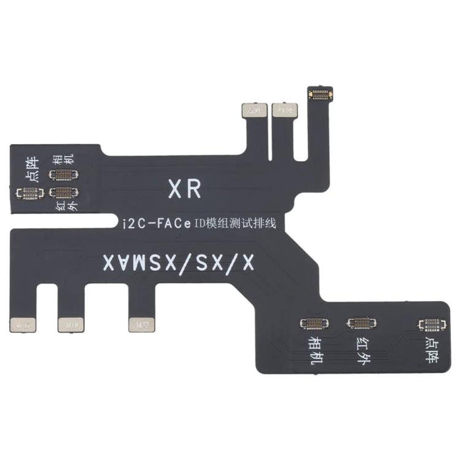 Infrared Test Cable for iPhone Face ID Repair Tools showing XR/XS/MAX connectors for infrared dot and camera diagnostics