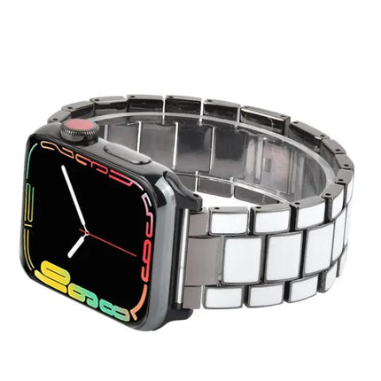 Epoxy Metal Watch Band For Apple Watch 38/40/42/44mm