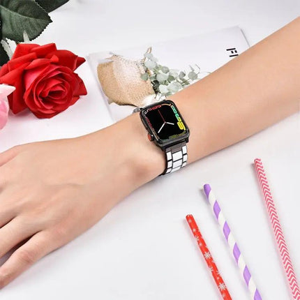 Epoxy Metal Watch Band For Apple Watch 38/40/42/44mm
