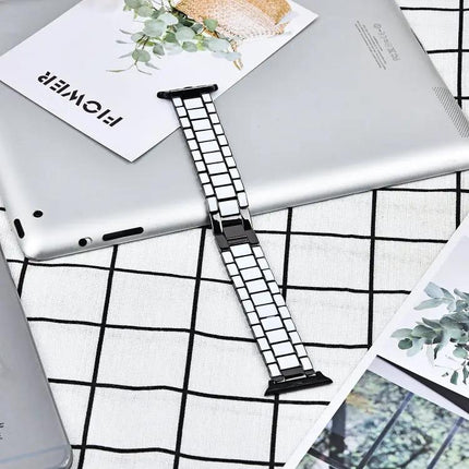 Epoxy Metal Watch Band For Apple Watch 38/40/42/44mm