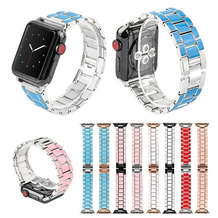 Epoxy Metal Watch Band For Apple Watch 38/40/42/44mm