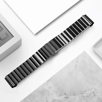 Metal Butterfly Buckle Watch Band For Fitbit Versa 3/4 Sense