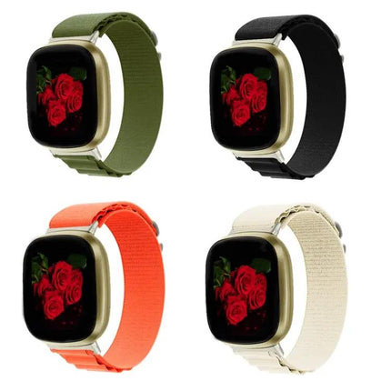 Nylon Loop Watch Band For Fitbit Versa 3/4 Sense 2