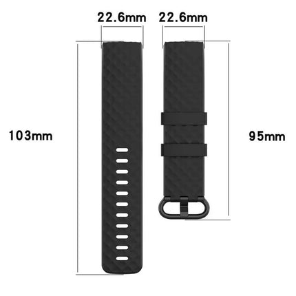 Silver TPU Wrist Strap For Fitbit Charge 4 And Charge 3 S
