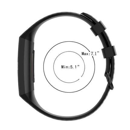 Silver TPU Wrist Strap For Fitbit Charge 4 And Charge 3 S