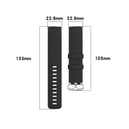 TPU Wrist Band For Fitbit Charge 4 And 3 Large Silver