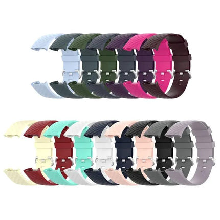 TPU Wrist Band For Fitbit Charge 4 And 3 Large Silver