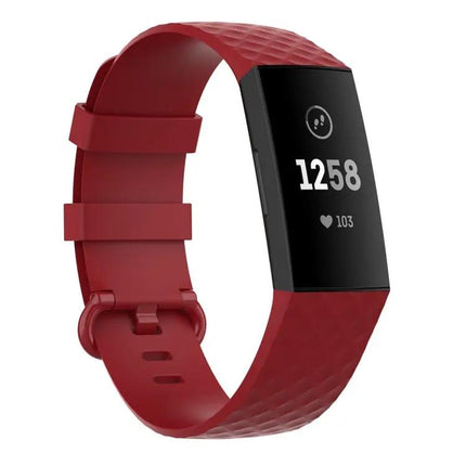 TPU Wrist Band For Fitbit Charge 4 And 3 Large Silver