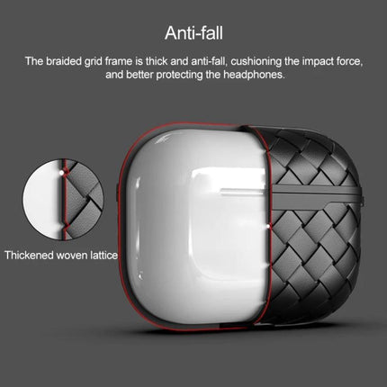 Daily Protective Case for AirPods During Everyday Use - woven TPU anti-fall protective case shield for AirPods, slim profile, charging access