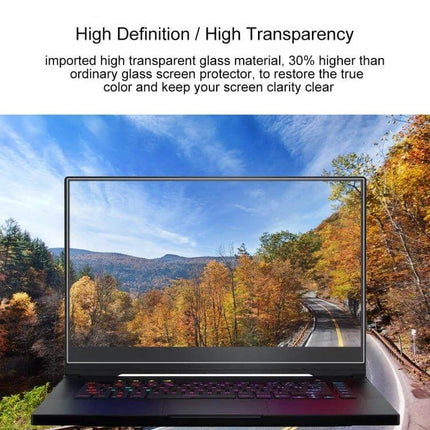 Tempered Glass Screen Protector for 15.6-Inch ASUS Laptops high-definition clear anti-glare protector showing scenic display