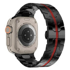 For Apple Watch Ultra 49mm / Series 8&7 45mm / SE 2&6&SE&5&4 44mm / 3&2&1 42mm / Black Red