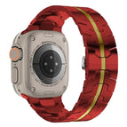 For Apple Watch Ultra 49mm / Series 8&7 45mm / SE 2&6&SE&5&4 44mm / 3&2&1 42mm / Red Gold