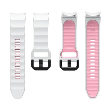 Two-Color Silicone Watch Band 20mm for Galaxy Watch5 Pro