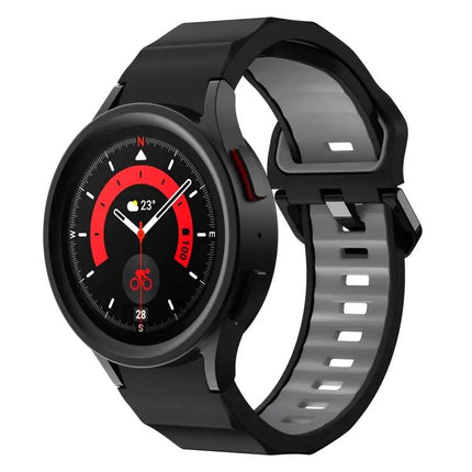 Two-Color Silicone Watch Band 20mm for Galaxy Watch5 Pro