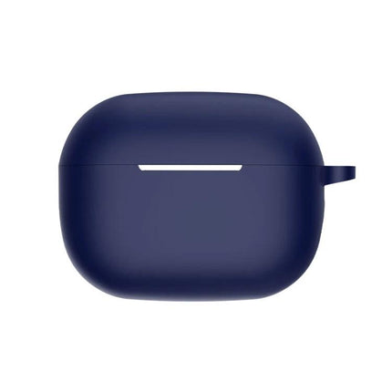 Silicone Case Protects Earphones in Daily Commutes and Activities navy blue flexible silicone protective case for earbuds