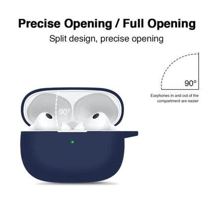 Silicone Case Protects Earphones in Daily Commutes and Activities navy silicone case with 90° precise opening for easy access