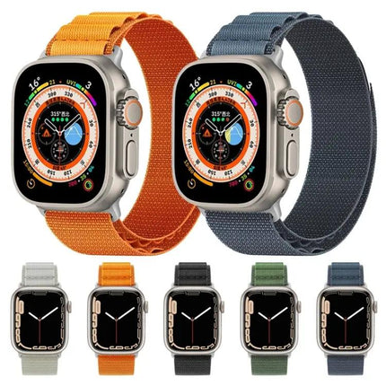Nylon Loop Watch Band For Apple Watch 49/45/41/40mm | Syndmart