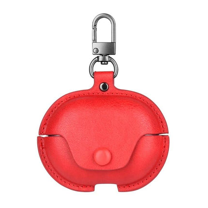 Protective Leather Case for Everyday Earbud Travel Needs red PU leather keychain case for earbuds