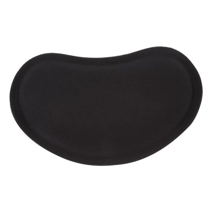 Memory Foam Wrist Guard for Everyday Mouse Support - black contoured memory foam wrist pad for ergonomic mouse use