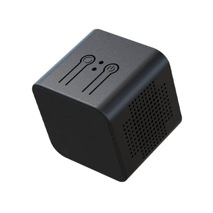 X1 Compact WiFi Camera for Home Security with Night Vision - compact black cube camera with night vision and motion alerts for apartments and small offices