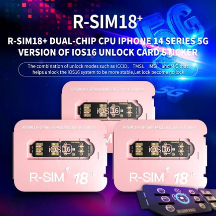 R-SIM 18+ Universal Card for iPhone SIM Switching and Travel - R-SIM18+ unlocking card for iOS16 iPhone SIM switching while traveling