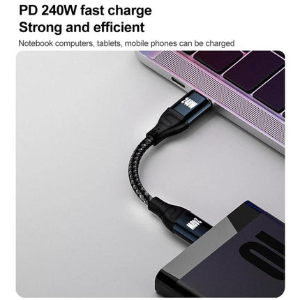 Durable Type-C Cable for Everyday Device Charging Needs - braided PD 240W fast charge between laptop and power bank