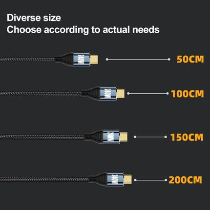 Durable Type-C Cable for Everyday Device Charging Needs - braided PD 3.1 E-Mark 50/100/150/200CM length options for phone and laptop charging
