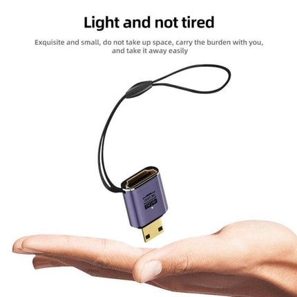 HDMI to Micro HDMI Adapter for Everyday Device Connections compact lightweight adapter held on hand for streaming and presentations