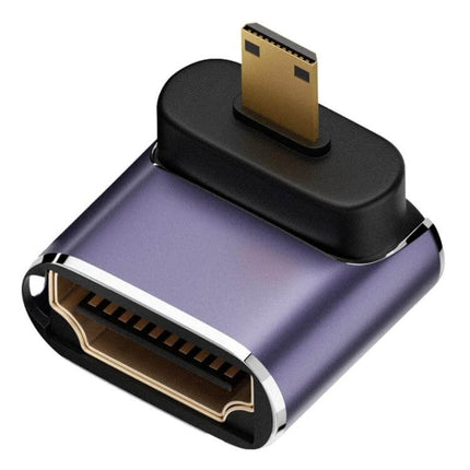 HDMI to Micro HDMI Adapter for Everyday Device Connections - compact purple adapter for connecting tablets, phones, cameras to TV or monitor