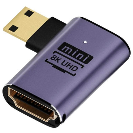 HDMI to Micro HDMI Adapter for Everyday Device Connections compact purple 8K UHD mini adapter linking cameras tablets and TVs