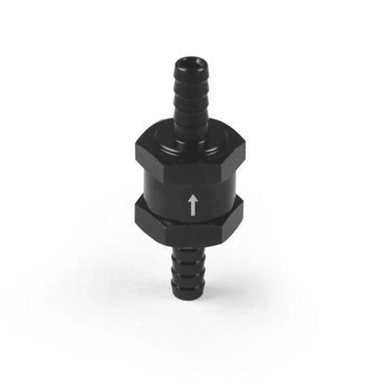 Car Fuel Check Valve One Way For 6-12mm Fuel Lines - black aluminum inline check valve for carburetor and low-pressure fuel systems
