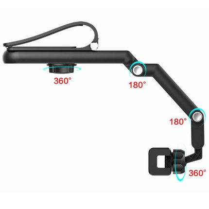 Multifunctional Car Sun Visor Mobile Phone Holder Green adjustable 360° and 180° rotation arm for hands-free navigation and calls