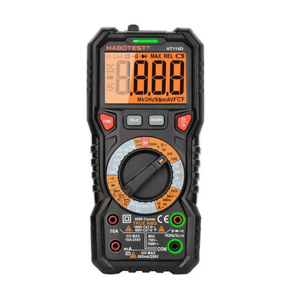 HABOTEST Portable Digital Multimeter for Electrical Testing compact multimeter with high-resolution LCD and rotary dial for technicians and hobbyists
