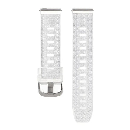Clear Glitter Diamond Texture Silicone Watch Band 20mm 22mm