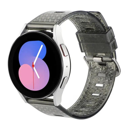 Clear Glitter Diamond Texture Silicone Watch Band 20mm 22mm