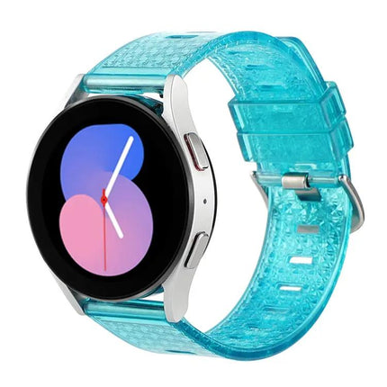 Clear Glitter Diamond Texture Silicone Watch Band 20mm 22mm