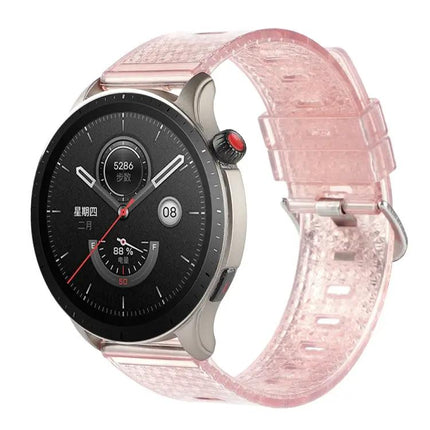 Clear Glitter Diamond Texture Silicone Watch Band 20mm 22mm