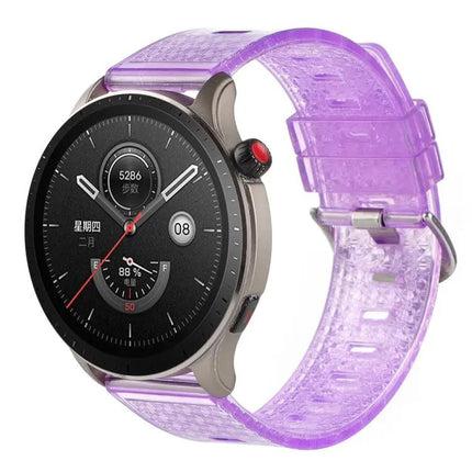 Clear Glitter Diamond Texture Silicone Watch Band 20mm 22mm