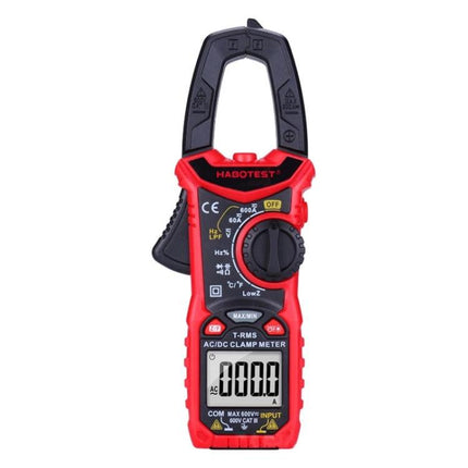HABOTEST Digital Clamp Multimeter for Electrical Testing and Measurement handheld AC/DC clamp meter with display and rotary dial